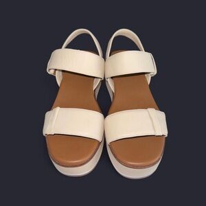 Women's Cream Platform Sandals